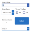 Screenshot of app